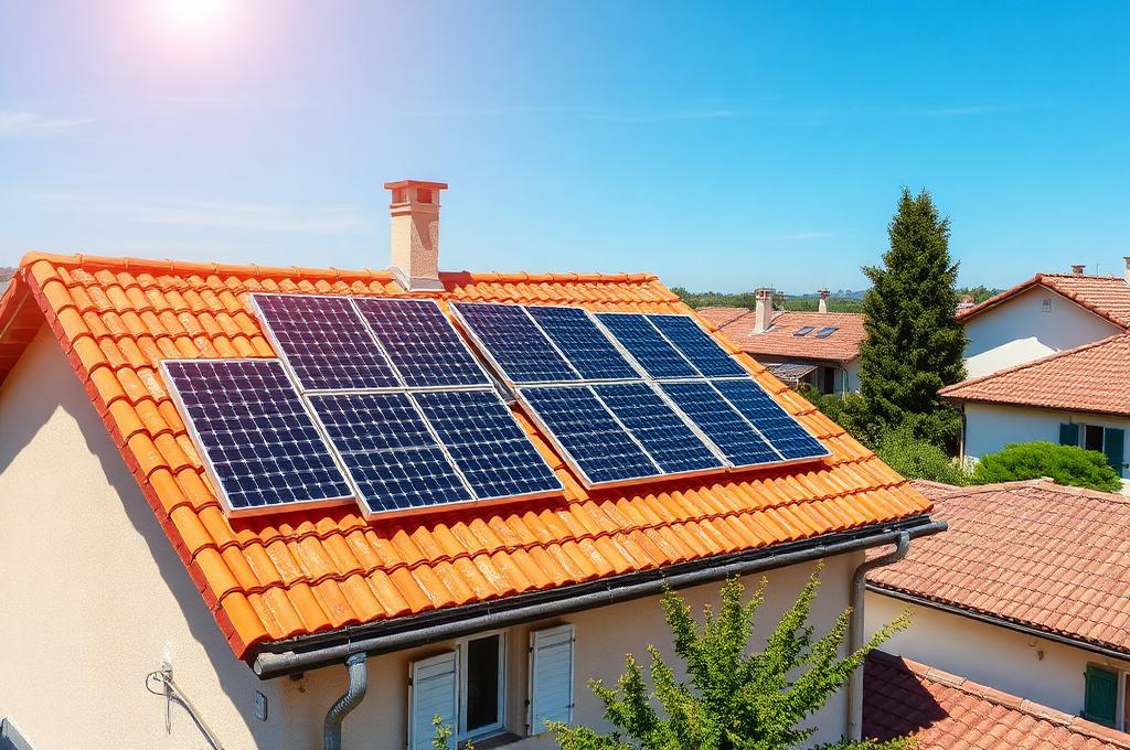 Impianto fotovoltaico su tetto italiano